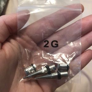 2g stainless steel tapers and plugs